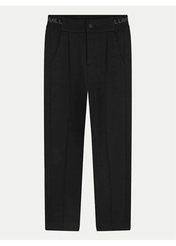 Karl Lagerfeld Kids Spodnie materiałowe Z30264 S Czarny Regular Fit ze sklepu MODIVO w kategorii Spodnie chłopięce - zdjęcie 181121180