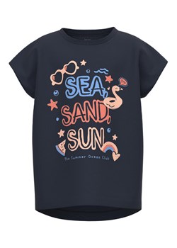 NAME IT T-Shirt 13215037 Granatowy Loose Fit ze sklepu MODIVO w kategorii Bluzki dziewczęce - zdjęcie 181121261
