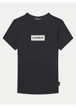 Napapijri T-Shirt Chamois NP0A4ILE D Czarny Regular Fit ze sklepu MODIVO w kategorii T-shirty chłopięce - zdjęcie 181121403