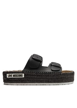LOVE MOSCHINO Espadryle JA28233G0IIAX000 Czarny ze sklepu MODIVO w kategorii Klapki damskie - zdjęcie 181121422