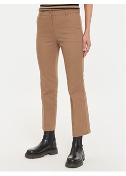Sisley Spodnie materiałowe 45G2LE02X Brązowy Slim Fit ze sklepu MODIVO w kategorii Spodnie damskie - zdjęcie 181121534