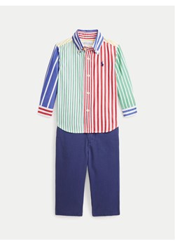 Polo Ralph Lauren Komplet koszula i spodnie materiałowe 320958600001 Kolorowy Regular Fit ze sklepu MODIVO w kategorii Komplety niemowlęce - zdjęcie 181121551