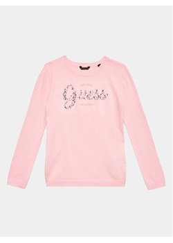 Guess Sweter J3YR05 Z2NQ2 Różowy Regular Fit ze sklepu MODIVO w kategorii Swetry dziewczęce - zdjęcie 181121580