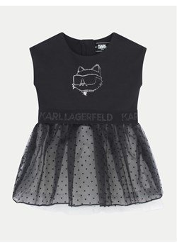 Karl Lagerfeld Kids Sukienka codzienna Z30278 M Czarny Regular Fit ze sklepu MODIVO w kategorii Sukienki niemowlęce - zdjęcie 181121583