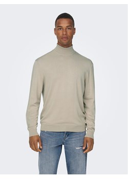 Only & Sons Golf 22020879 Beżowy Regular Fit ze sklepu MODIVO w kategorii Swetry męskie - zdjęcie 181121613