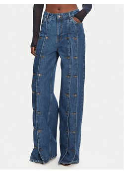 ROTATE Jeansy 1140731602 Granatowy Wide Leg ze sklepu MODIVO w kategorii Jeansy damskie - zdjęcie 181121830