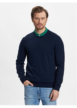 United Colors Of Benetton Sweter 1098U1I76 Granatowy Regular Fit ze sklepu MODIVO w kategorii Swetry męskie - zdjęcie 181121844