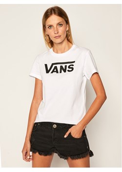 Vans T-Shirt Wm Flying V Crew Tee VN0A3UP4 Biały Regular Fit ze sklepu MODIVO w kategorii Bluzki damskie - zdjęcie 181121880
