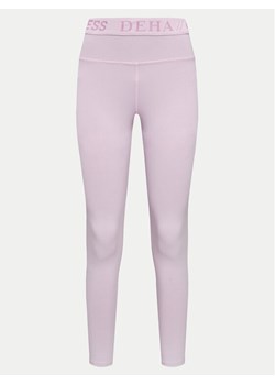 Deha Legginsy A00118 Fioletowy Skinny Fit ze sklepu MODIVO w kategorii Spodnie damskie - zdjęcie 181121983