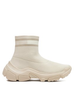 Tommy Jeans Sneakersy Tjw Sock Boot EN0EN02446 Beżowy ze sklepu MODIVO w kategorii Buty sportowe damskie - zdjęcie 181122231
