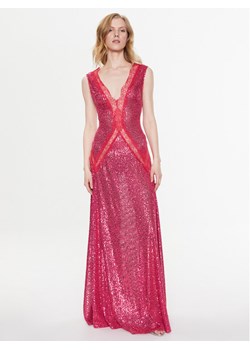 Elisabetta Franchi Sukienka wieczorowa AB-366-32E2-V740 Różowy Regular Fit ze sklepu MODIVO w kategorii Sukienki - zdjęcie 181122491
