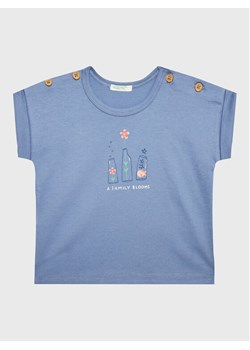 United Colors Of Benetton T-Shirt 3096A102A Niebieski Regular Fit ze sklepu MODIVO w kategorii Koszulki niemowlęce - zdjęcie 181122614
