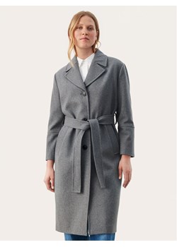 Part Two Płaszcz wełniany Charlotte 30307776 Szary Regular Fit ze sklepu MODIVO w kategorii Płaszcze damskie - zdjęcie 181122983