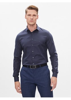 Calvin Klein Koszula K10K112305 Granatowy Slim Fit ze sklepu MODIVO w kategorii Koszule męskie - zdjęcie 181123014