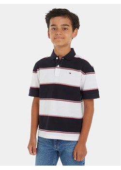 Tommy Hilfiger Polo Global Rugby KB0KB08857 Biały Relaxed Fit ze sklepu MODIVO w kategorii T-shirty chłopięce - zdjęcie 181123092