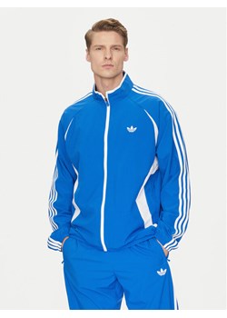 adidas Bluza adicolor Teamgeist JP1117 Niebieski Regular Fit ze sklepu MODIVO w kategorii Bluzy męskie - zdjęcie 181123203