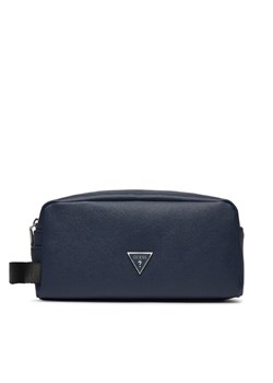 Guess Kosmetyczka Certosa Saffiano Eco Accessories PMECSA P4143 Granatowy ze sklepu MODIVO w kategorii Kosmetyczki - zdjęcie 181123300