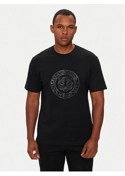 Just Cavalli T-Shirt 77OAHE05 Czarny Regular Fit ze sklepu MODIVO w kategorii T-shirty męskie - zdjęcie 181123481