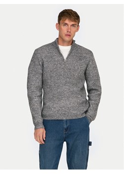 Only & Sons Sweter 22027686 Szary Regular Fit ze sklepu MODIVO w kategorii Swetry męskie - zdjęcie 181123510