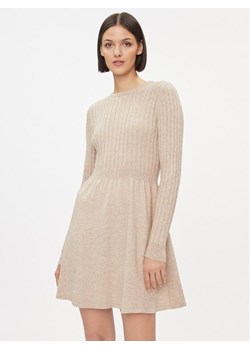 ONLY Sukienka dzianinowa 15306551 Beżowy Regular Fit ze sklepu MODIVO w kategorii Sukienki - zdjęcie 181123561