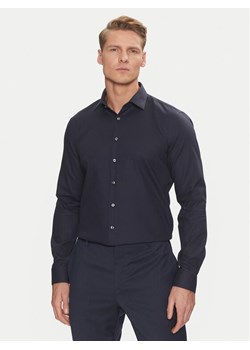 Calvin Klein Koszula Non Iron Tonal Strct Slim Shirt K10K113848 Granatowy Regular Fit ze sklepu MODIVO w kategorii Koszule męskie - zdjęcie 181123614