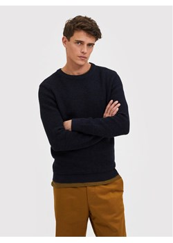 Selected Homme Sweter Vince 16059390 Granatowy Regular Fit ze sklepu MODIVO w kategorii Swetry męskie - zdjęcie 181123634