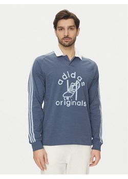 adidas Polo Rugby JD1090 Niebieski Regular Fit ze sklepu MODIVO w kategorii T-shirty męskie - zdjęcie 181123684