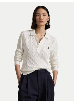 Polo Ralph Lauren Sweter 211959100 Biały Regular Fit ze sklepu MODIVO w kategorii Swetry damskie - zdjęcie 181123790