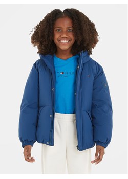 Tommy Hilfiger Kurtka puchowa KS0KS00488 Niebieski Relaxed Fit ze sklepu MODIVO w kategorii Kurtki dziewczęce - zdjęcie 181123803