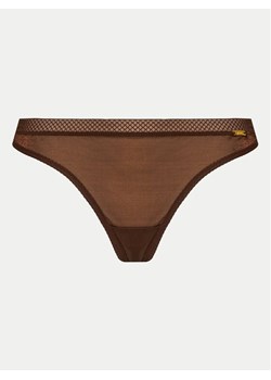 Gossard Stringi 6276 Brązowy ze sklepu MODIVO w kategorii Majtki damskie - zdjęcie 181123812