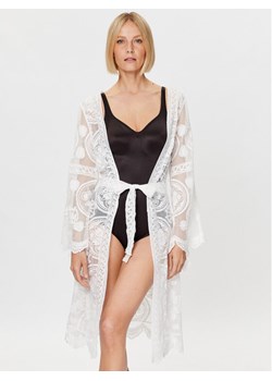 Selmark Kimono BC072 Biały Regular Fit ze sklepu MODIVO w kategorii Odzież plażowa - zdjęcie 181124073