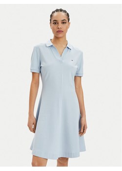 Tommy Hilfiger Sukienka letnia WW0WW41567 Błękitny Regular Fit ze sklepu MODIVO w kategorii Sukienki - zdjęcie 181124094