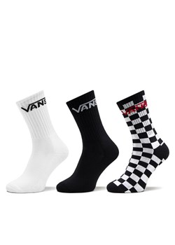 Vans Zestaw 3 par wysokich skarpet męskich Classic Crew VN000F0XY281 Czarny ze sklepu MODIVO w kategorii Skarpetki męskie - zdjęcie 181124114