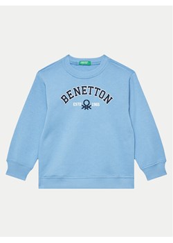 United Colors Of Benetton Bluza 3J70G10F0 Niebieski Regular Fit ze sklepu MODIVO w kategorii Bluzy chłopięce - zdjęcie 181124182