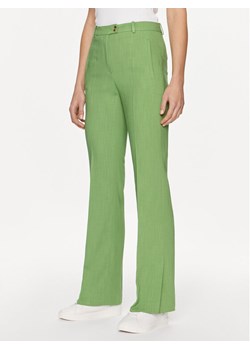 Boss Spodnie materiałowe Terela 50511972 Zielony Slim Fit ze sklepu MODIVO w kategorii Spodnie damskie - zdjęcie 181124244