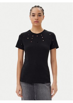 Silvian Heach T-Shirt GPP25070TS Czarny Regular Fit ze sklepu MODIVO w kategorii Bluzki damskie - zdjęcie 181124254