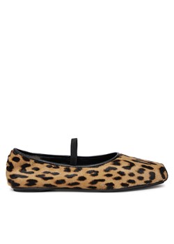 Tory Burch Baleriny Runway Ballet 165476 Brązowy ze sklepu MODIVO w kategorii Balerinki - zdjęcie 181124302