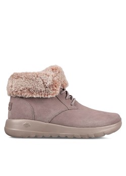 Skechers Botki On-The-Go Joy Plush Dreams 144042/DKTP Szary ze sklepu MODIVO w kategorii Botki - zdjęcie 181124342
