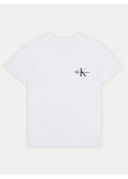 Calvin Klein Jeans T-Shirt IU0IU00678 Biały Regular Fit ze sklepu MODIVO w kategorii Bluzki dziewczęce - zdjęcie 181124460