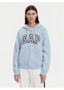 Gap Bluza 678782-05 Błękitny Regular Fit ze sklepu MODIVO w kategorii Bluzy damskie - zdjęcie 181124502