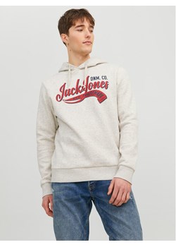 Jack&Jones Bluza Logo 12233597 Szary Standard Fit ze sklepu MODIVO w kategorii Bluzy męskie - zdjęcie 181124601