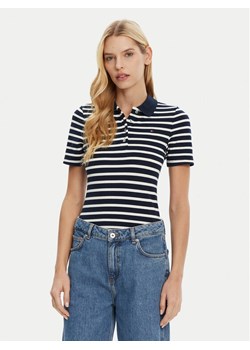 Tommy Hilfiger Polo 1985 WW0WW43225 Granatowy Slim Fit ze sklepu MODIVO w kategorii Bluzki damskie - zdjęcie 181124602