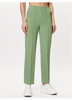 United Colors Of Benetton Spodnie materiałowe 4LKVDF037 Zielony Straight Fit ze sklepu MODIVO w kategorii Spodnie damskie - zdjęcie 181124614