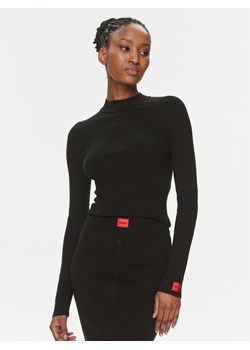 Hugo Sweter Sanduz 50508993 Czarny Slim Fit ze sklepu MODIVO w kategorii Swetry damskie - zdjęcie 181124622