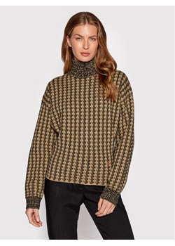 Victoria Victoria Beckham Golf 1322KTP003783A Brązowy Regular Fit ze sklepu MODIVO w kategorii Swetry damskie - zdjęcie 181124843