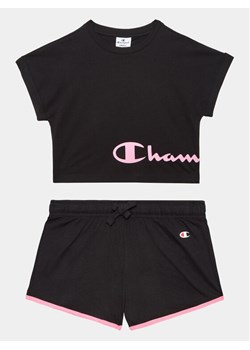 Champion Komplet t-shirt i spodenki 404624 Czarny Regular Fit ze sklepu MODIVO w kategorii Komplety dziewczęce - zdjęcie 181124910