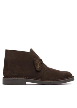 Clarks Trzewiki Desert Bt Evo Dark Brązowy ze sklepu MODIVO w kategorii Buty zimowe męskie - zdjęcie 181125133