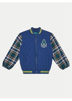 United Colors Of Benetton Kurtka bomber 240XGN02U Granatowy Regular Fit ze sklepu MODIVO w kategorii Kurtki chłopięce - zdjęcie 181125394