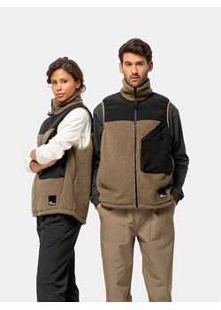Jack Wolfskin Bezrękawnik Maarweg 1711441 Brązowy Regular Fit ze sklepu MODIVO w kategorii Kamizelki męskie - zdjęcie 181125401