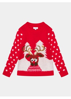 Vero Moda Girl Sweter Rudy 10272446 Czerwony Regular Fit ze sklepu MODIVO w kategorii Swetry dziewczęce - zdjęcie 181125450